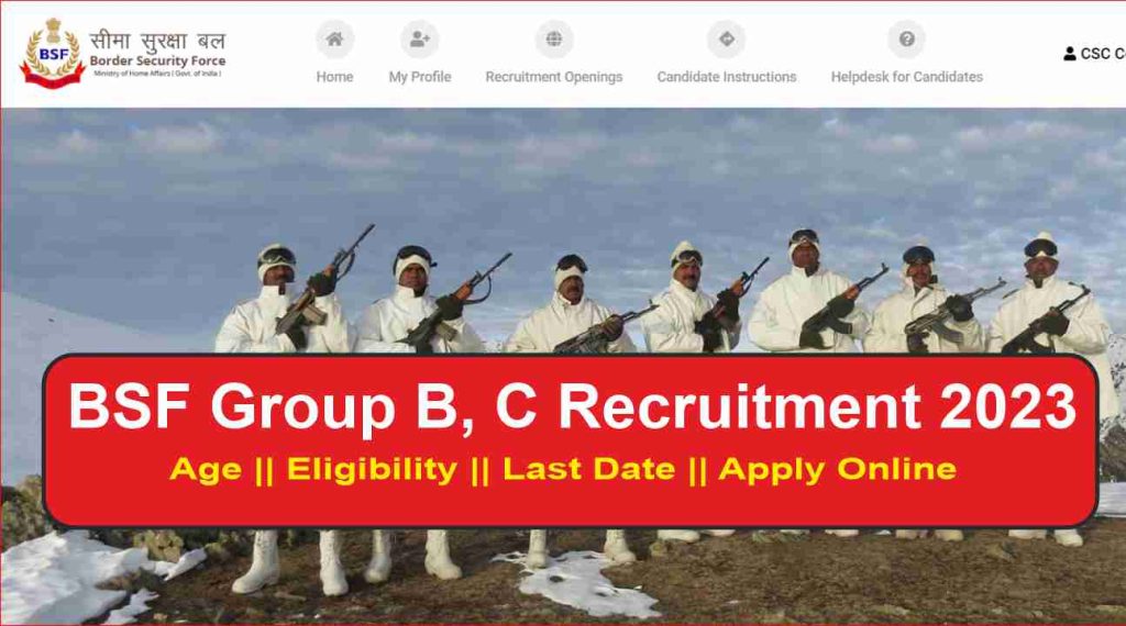 BSF Group B, C Recruitment 2023