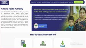 Ayushman Card Home page